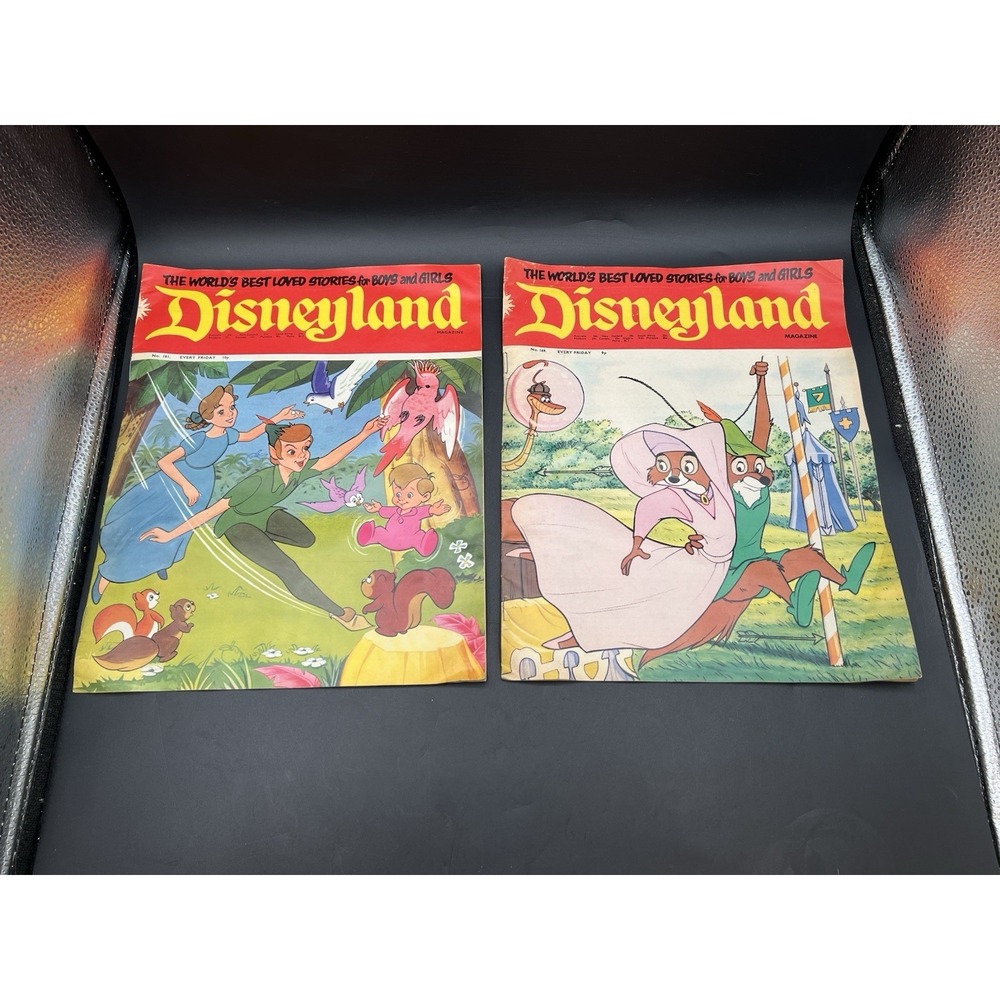 Vintage Disneyland Story Magazines 1970s Britain 10p Rare Peter Pan
